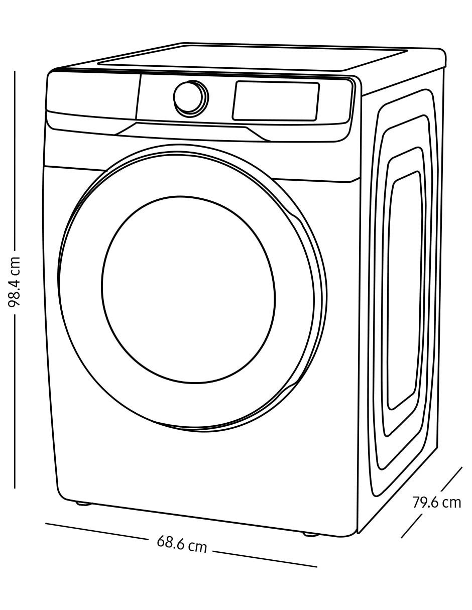 Lavasecadora Samsung 18 kg 10 kg WD18T6000GW/AX