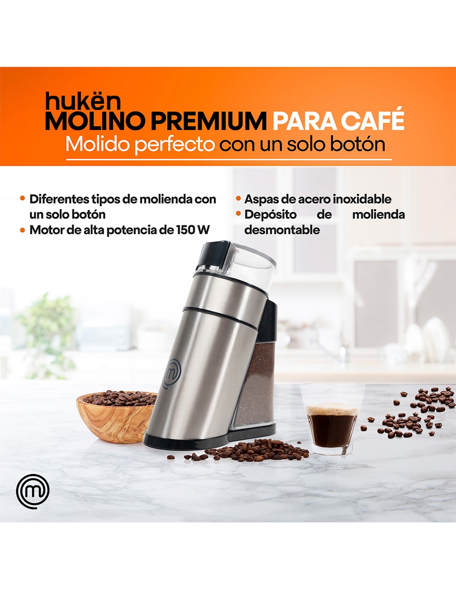 Molino para café de acero inoxidable