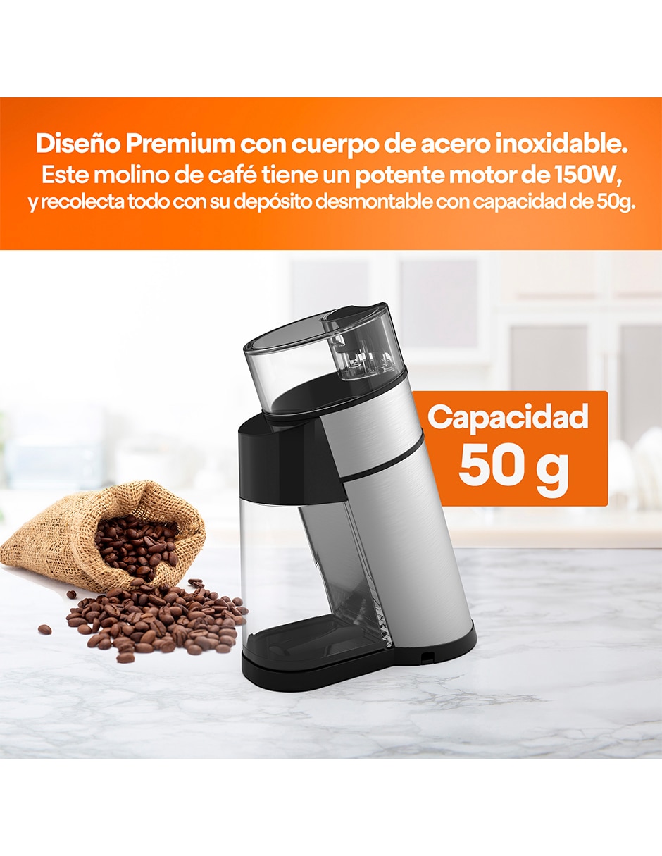 Molino para café de acero inoxidable