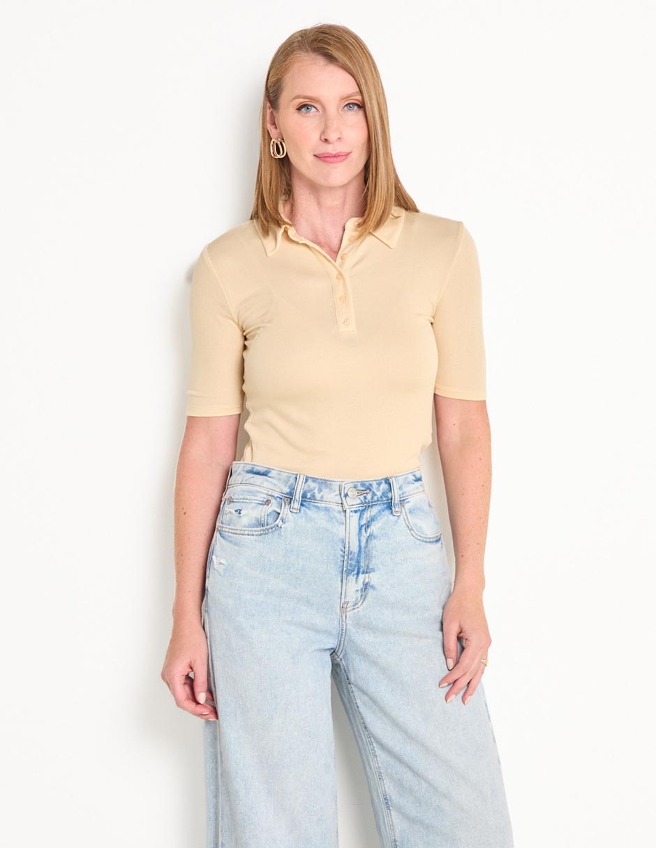 Playera tipo polo para mujer 1