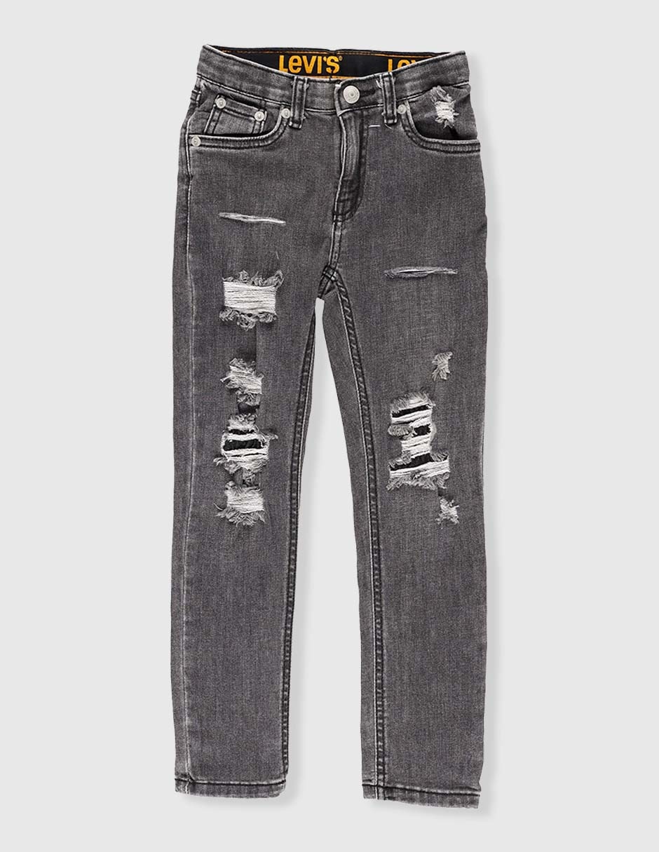Jeans straight Levi´s 510 lavado destruido para niño