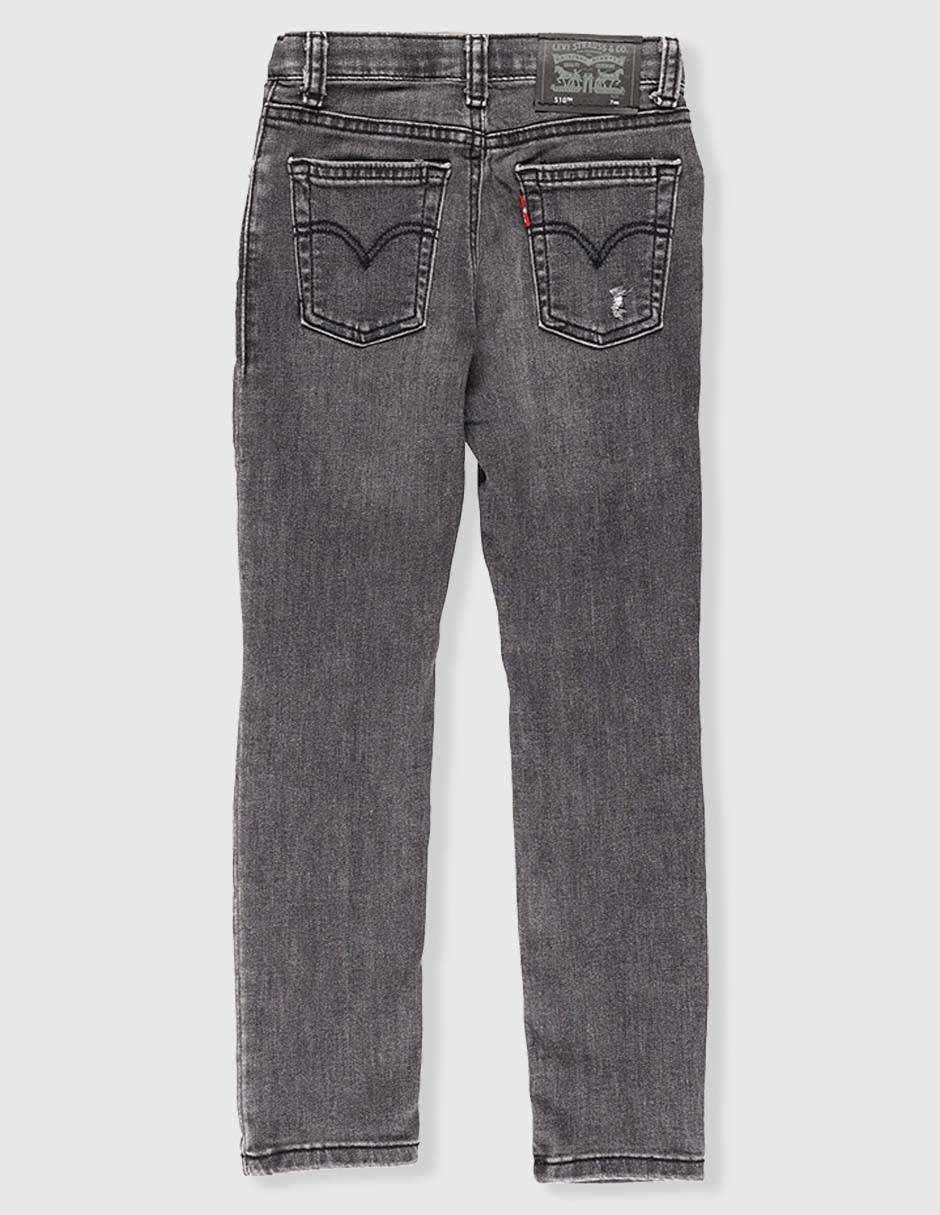 Jeans straight Levi´s 510 lavado destruido para niño