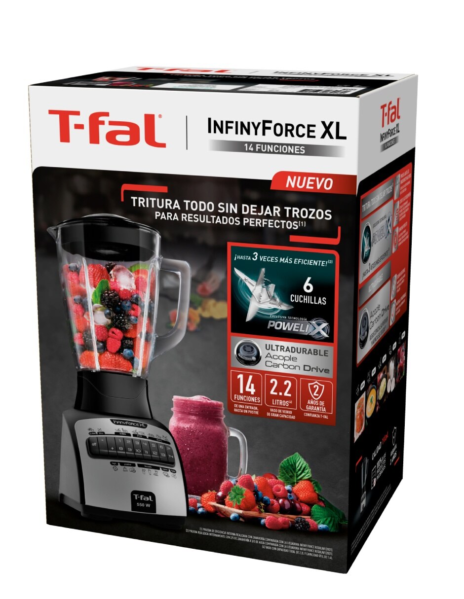 Licuadora T-Fal Infinyforce XL 14 velocidades