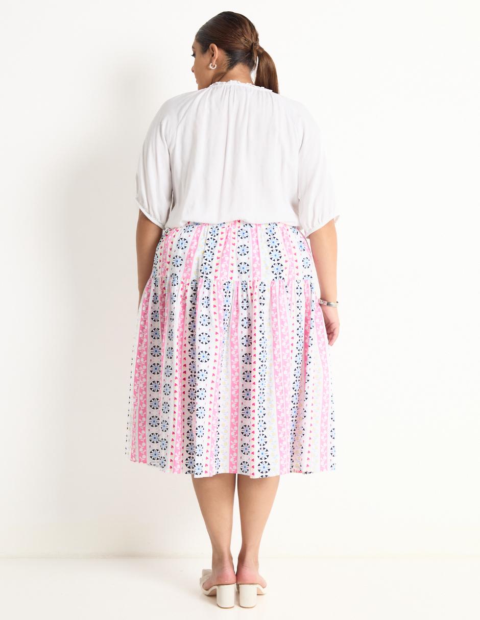 Falda midi cintura alta 2
