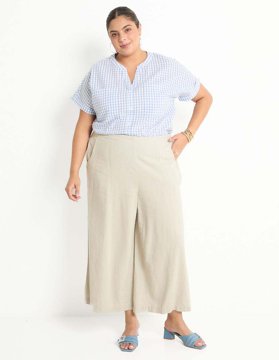 Blusa camisera Kur.Kuma manga larga para mujer 4