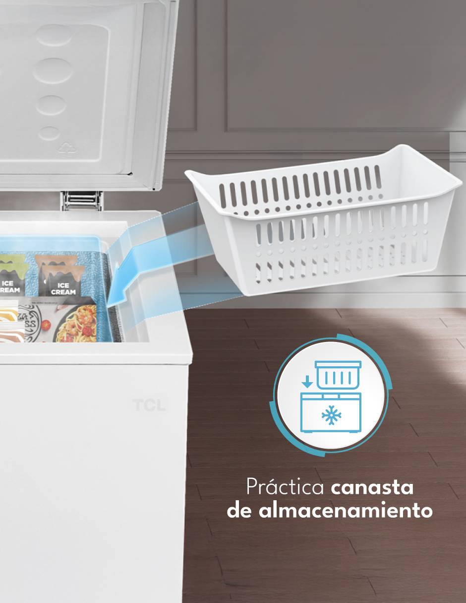 Congelador TCF09W horizontal 9 pies cúbicos