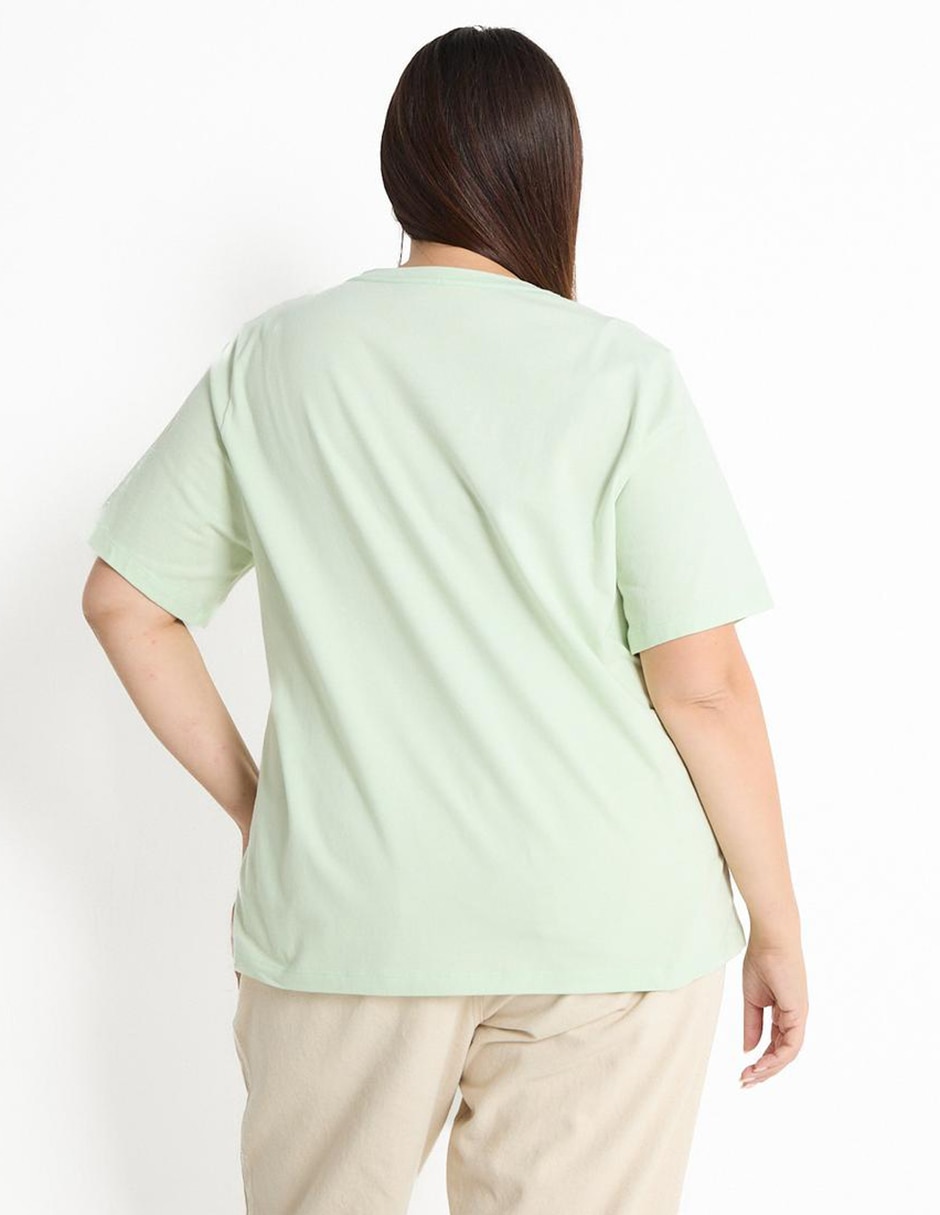 Playera manga corta cuello redondo mujer 2