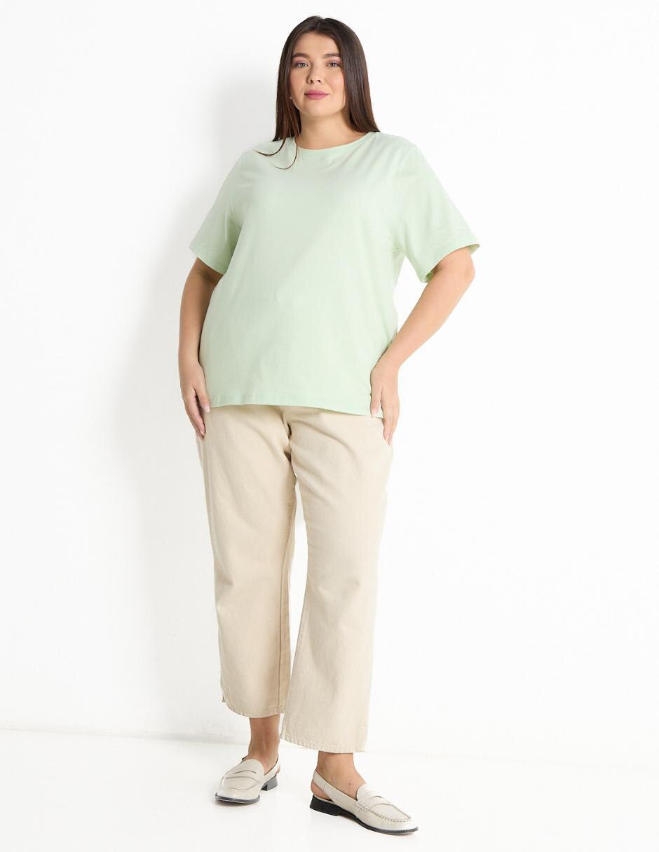 Playera manga corta cuello redondo mujer 3