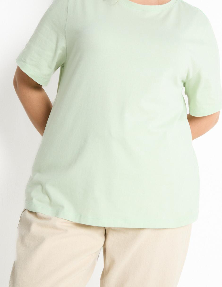 Playera manga corta cuello redondo mujer 4