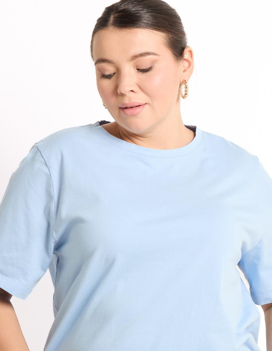 Playera manga corta cuello redondo mujer 3