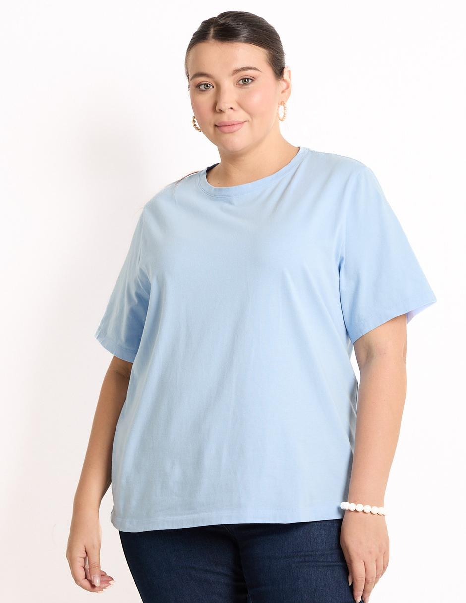 Playera manga corta cuello redondo mujer 2
