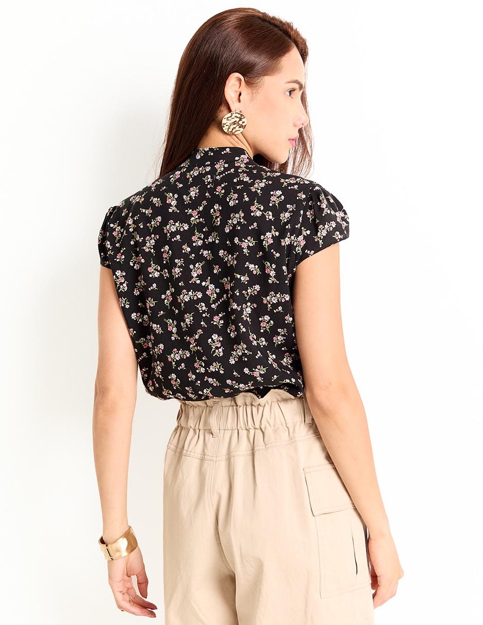 Blusa manga corta para mujer 5