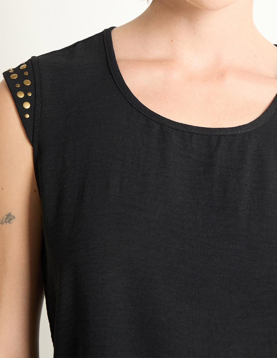 Blusa manga corta para mujer