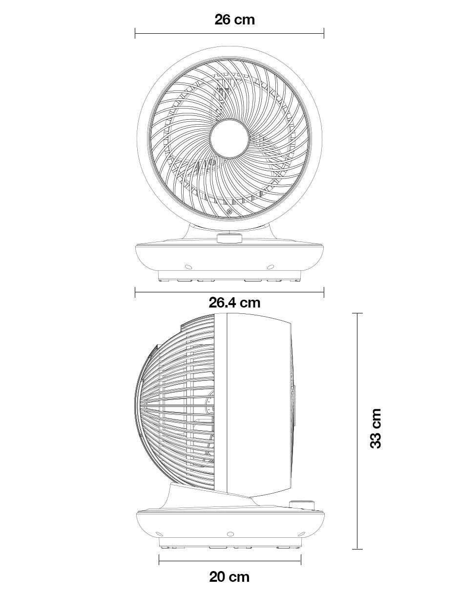 Ventilador de escritorio 6 velocidades 5
