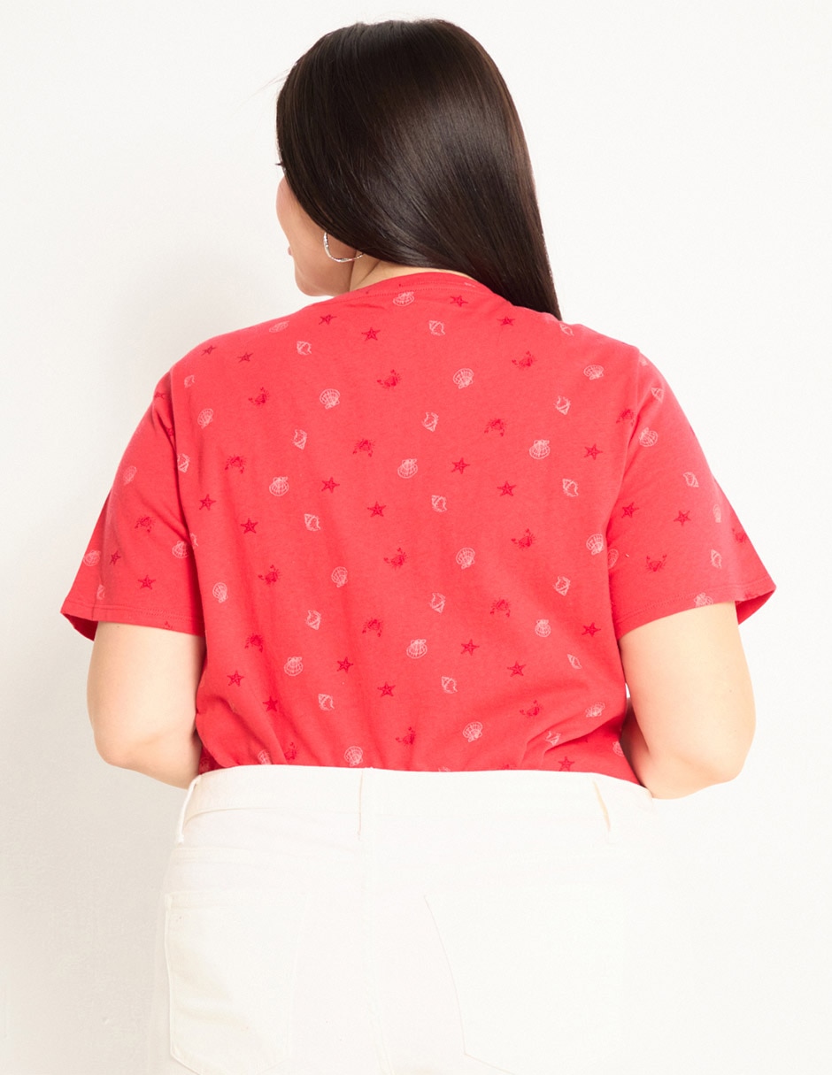 Playera manga corta cuello v mujer 5