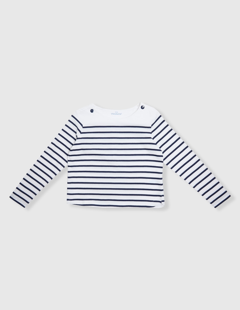Playera manga larga para niña