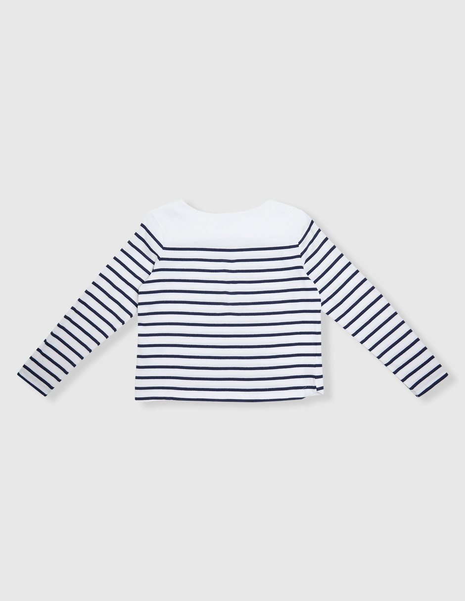 Playera Weekend manga larga para niña