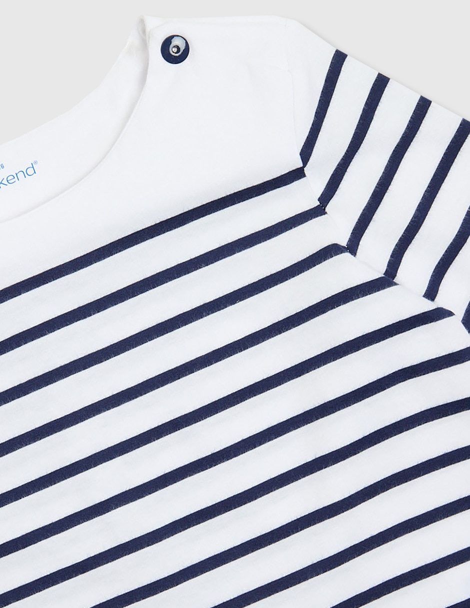 Playera Weekend manga larga para niña