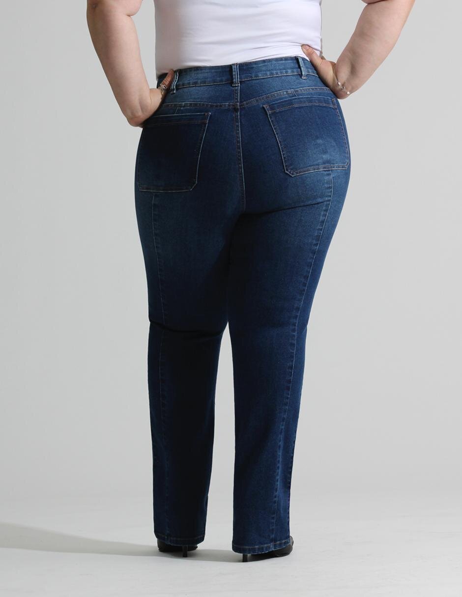 Jeans slim ! corte cintura lata para mujer 3