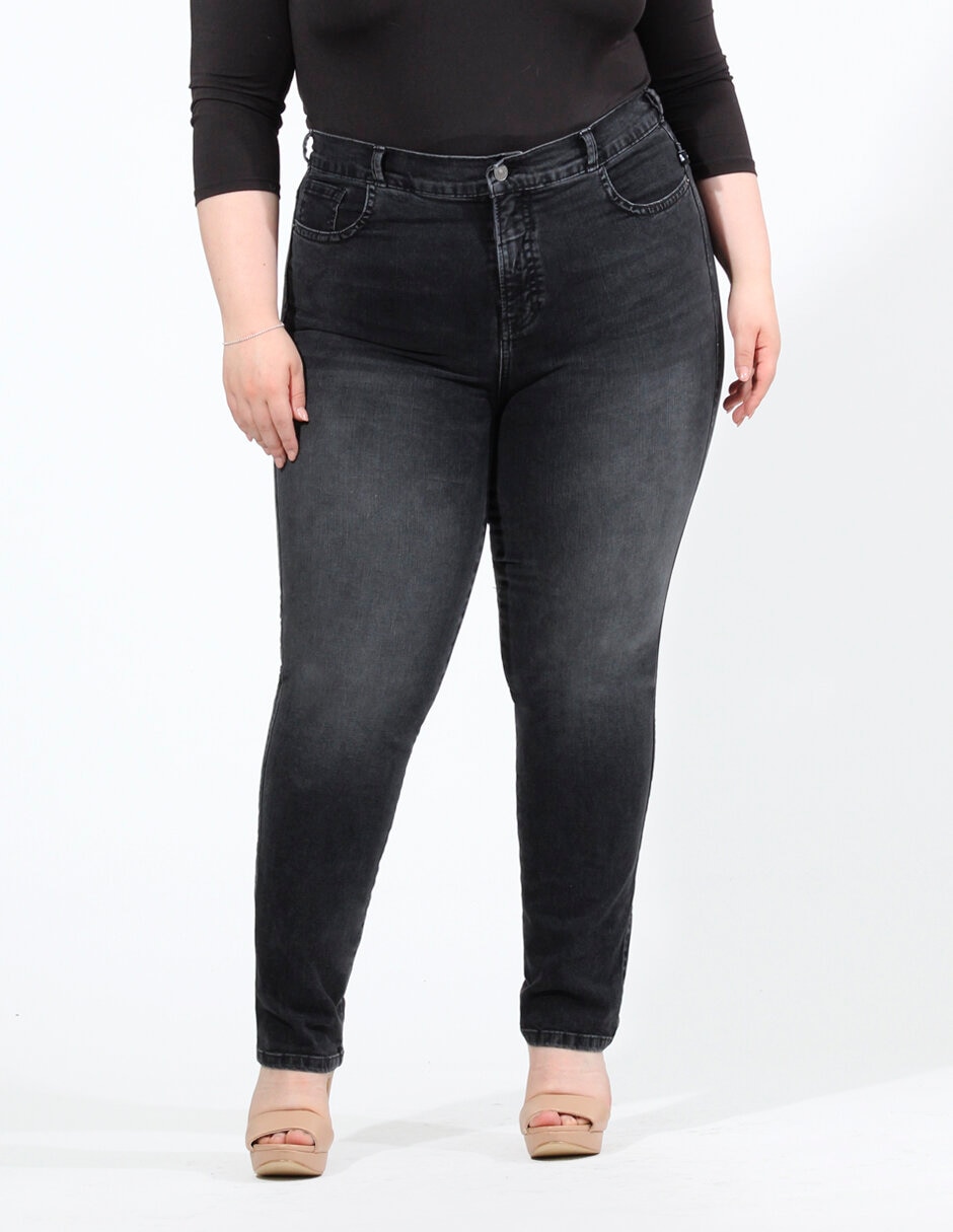 Jeans skinny Oh Pomp! corte cintura alta para mujer