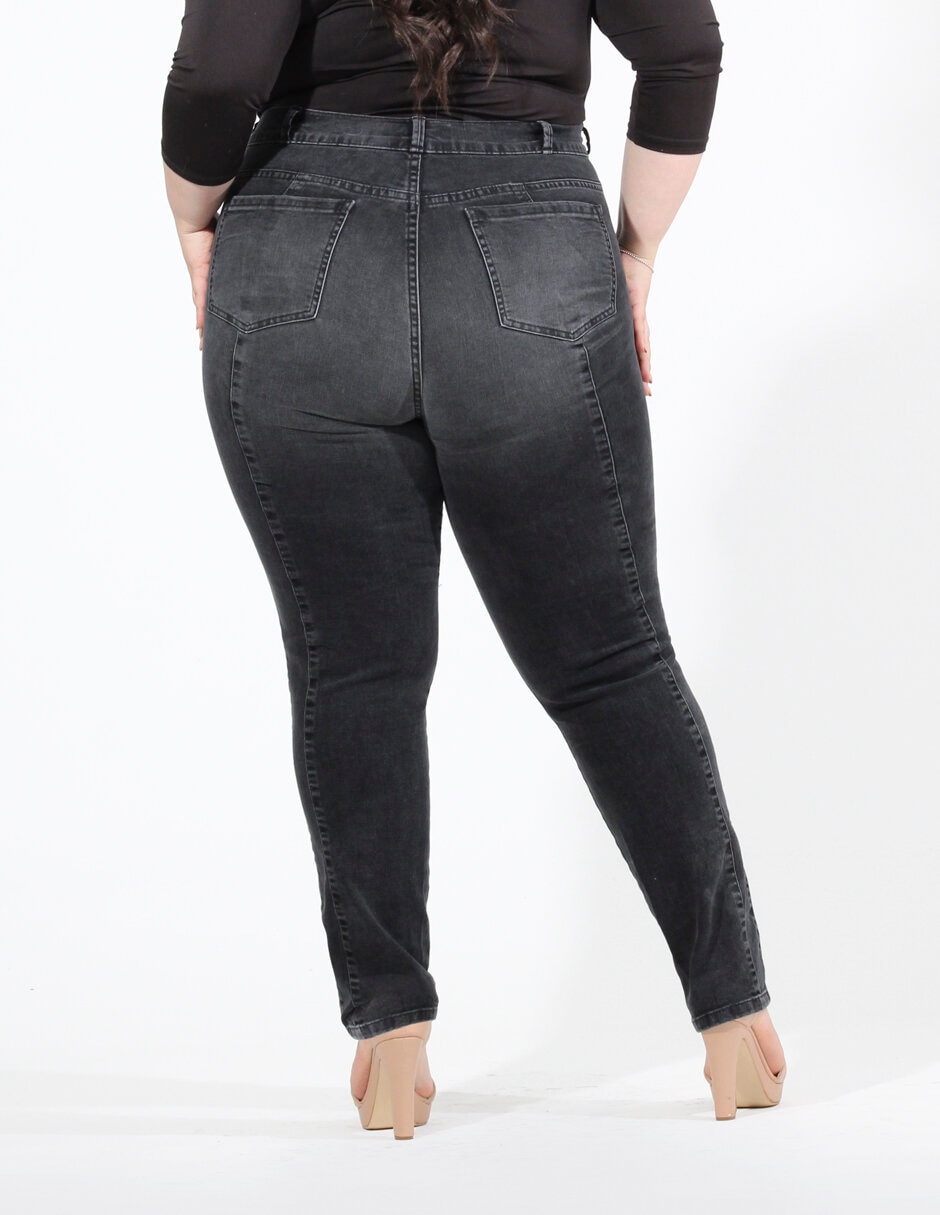 Jeans skinny Oh Pomp! corte cintura alta para mujer