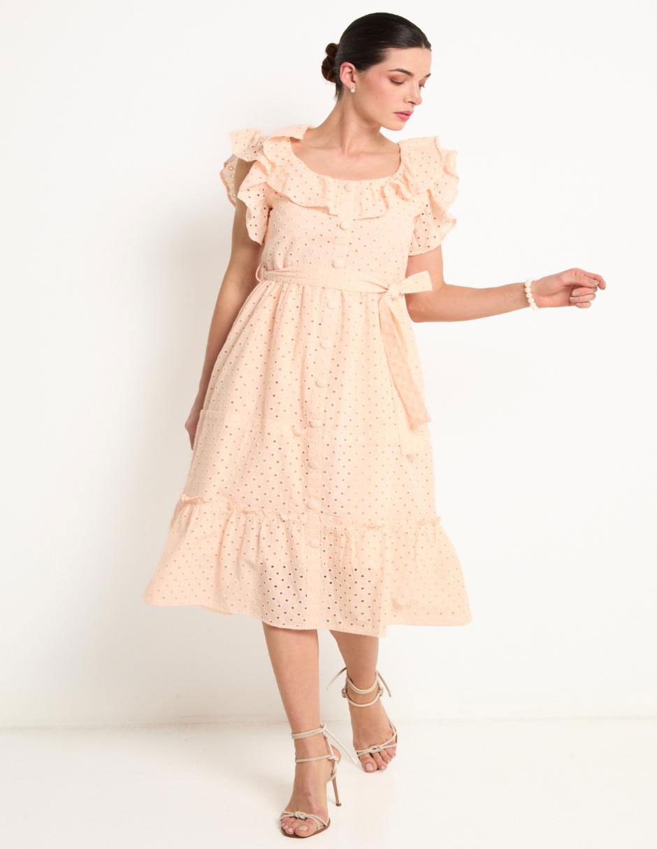 Vestido midi casual para mujer