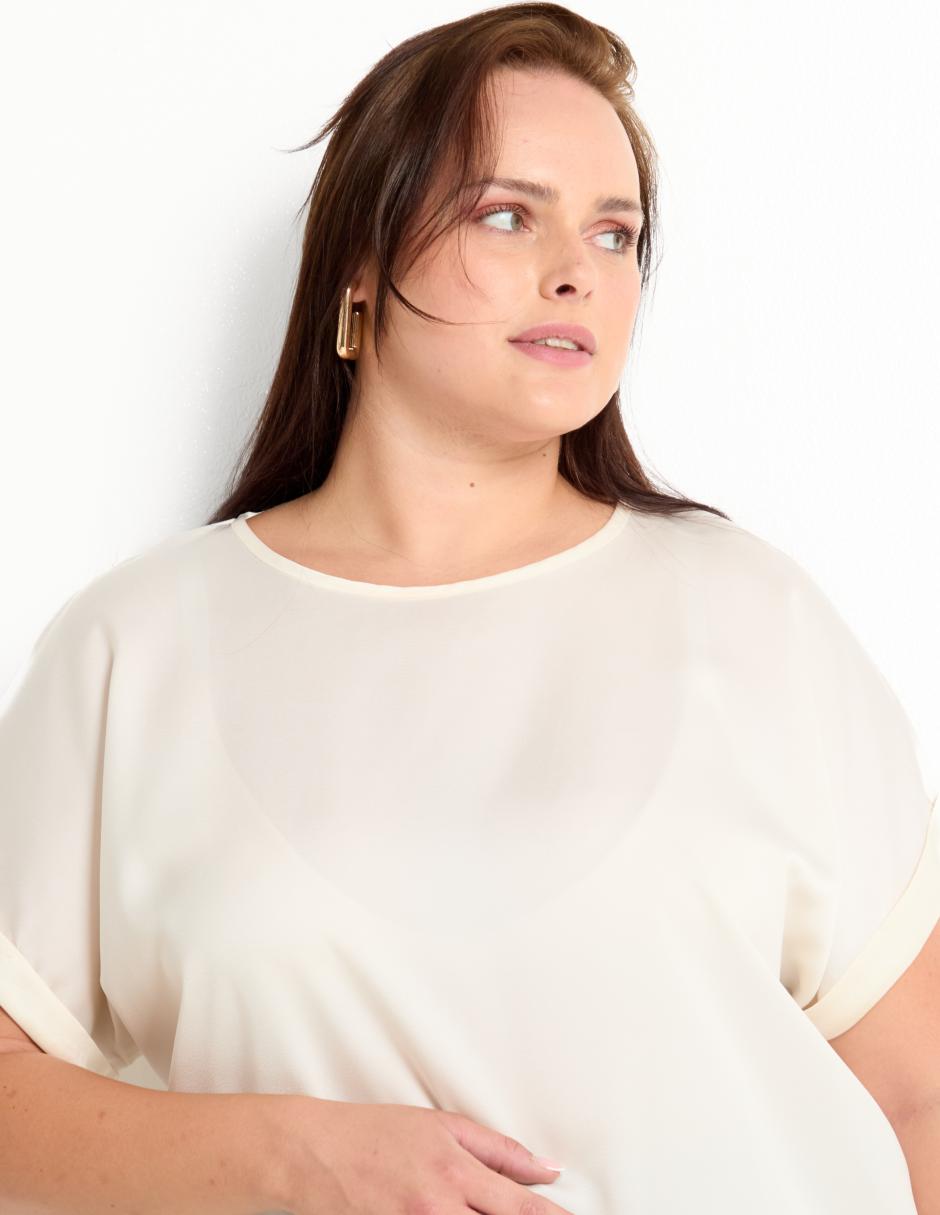 Blusa manga corta para mujer 4