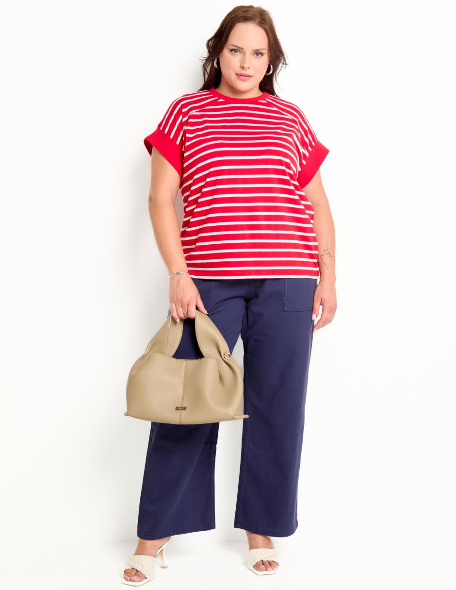 Playera manga corta cuello redondo mujer 3
