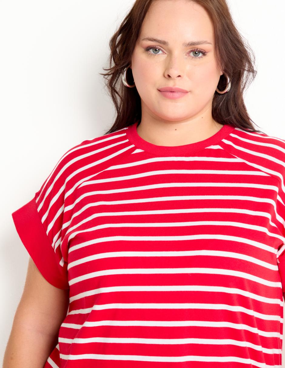 Playera manga corta cuello redondo mujer 2
