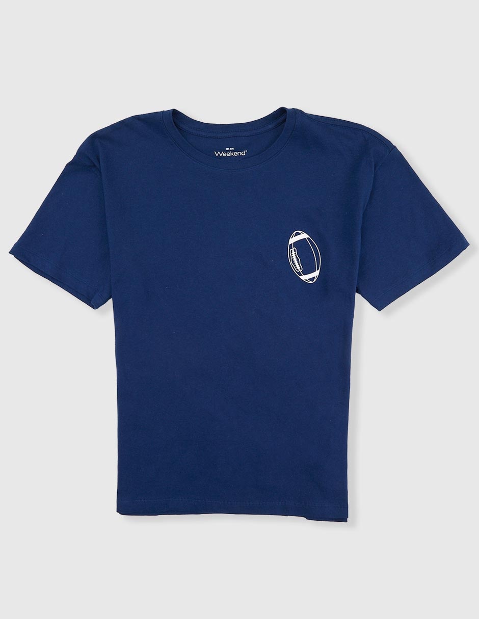 Playera Weekend manga corta para niño
