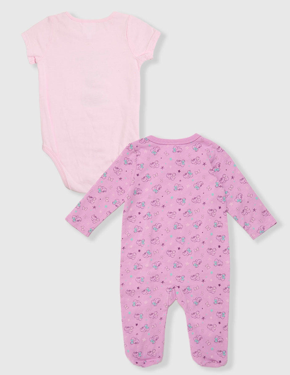 Conjunto Disney DTR Minnie Mouse de algodón para bebé niña 4 piezas