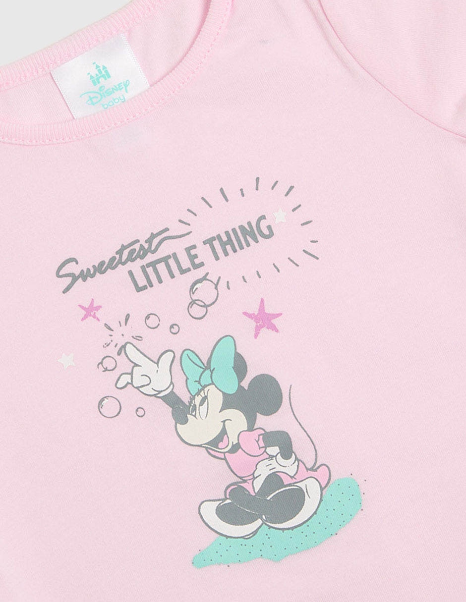Conjunto Disney DTR Minnie Mouse de algodón para bebé niña 4 piezas