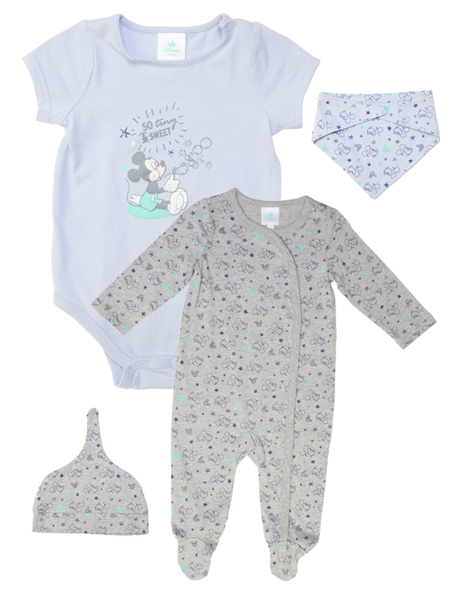 Conjunto de algodón para bebé niño 4 piezas Conjunto de algodón para bebé niño 4 piezas