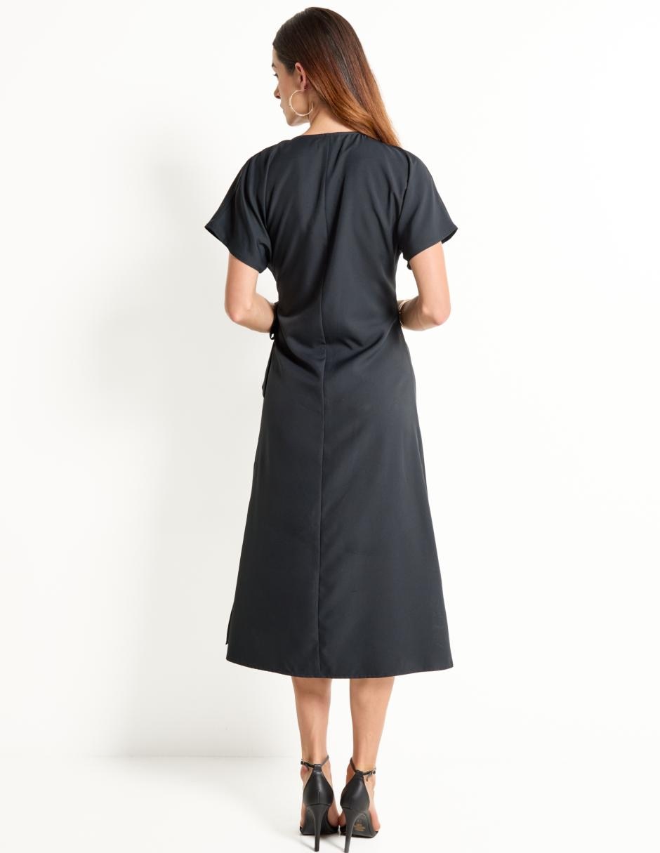 Vestido midi casual Metropolis para mujer