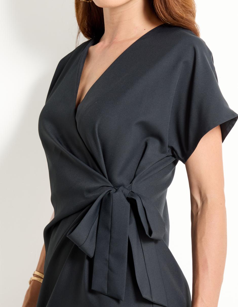 Vestido midi casual Metropolis para mujer