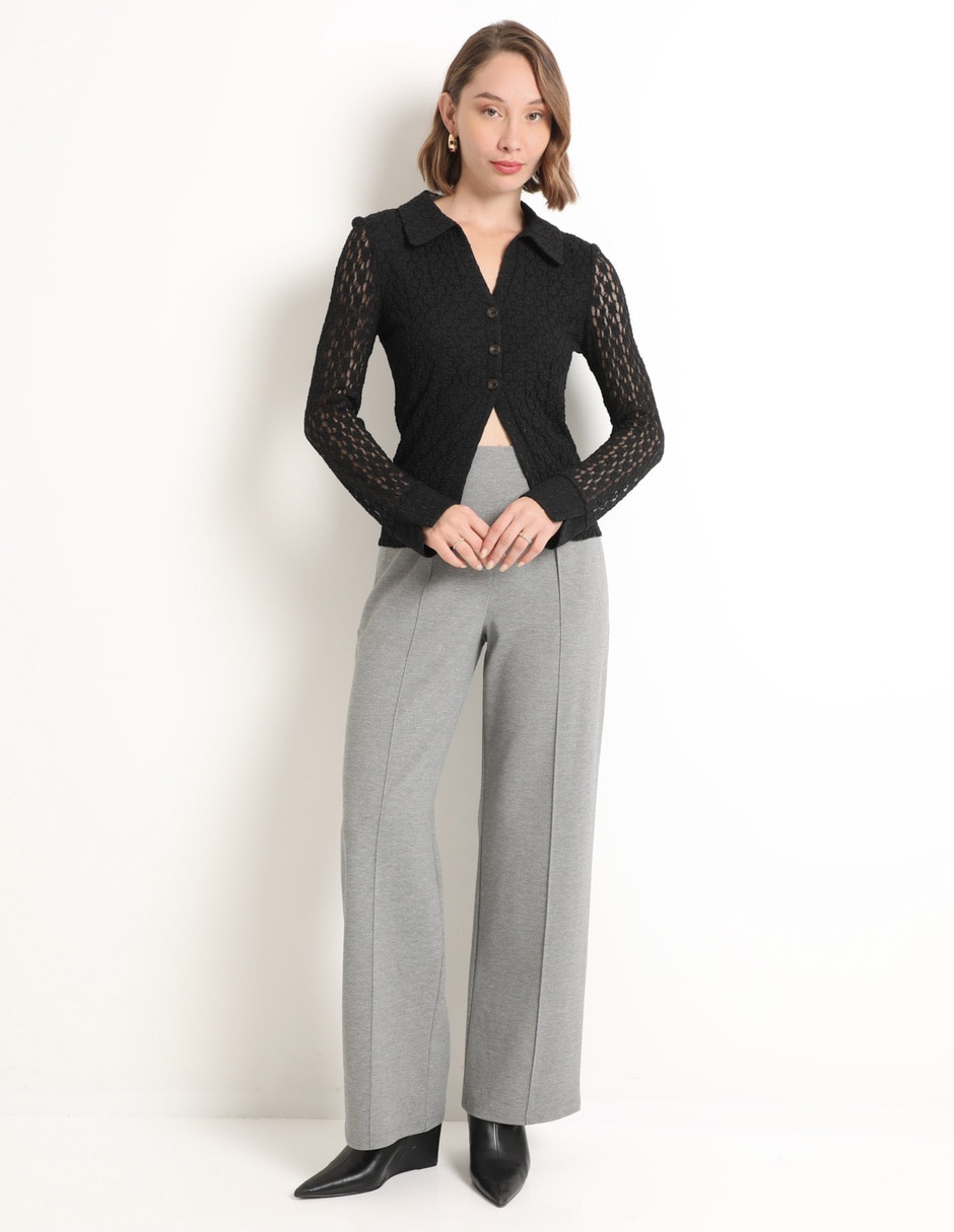 Blusa manga larga para mujer
