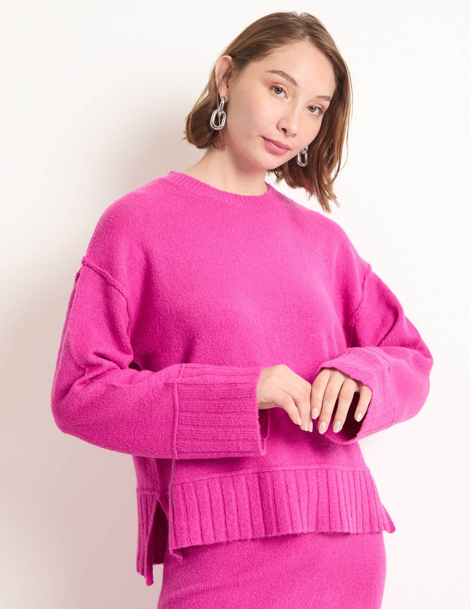 Suéter cuello redondo para mujer Suéter cuello redondo para mujer