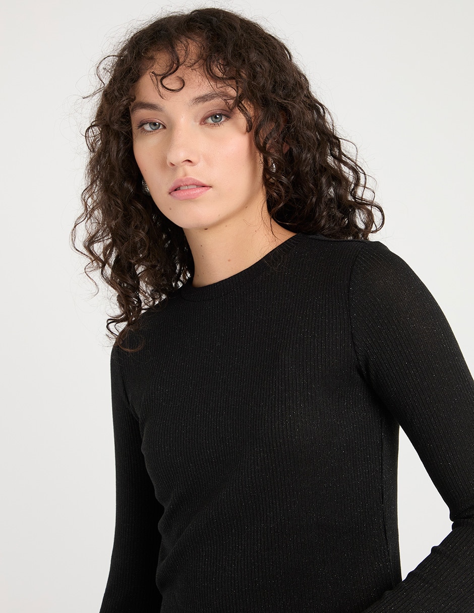 Blusa Morethanangels manga larga para mujer 2