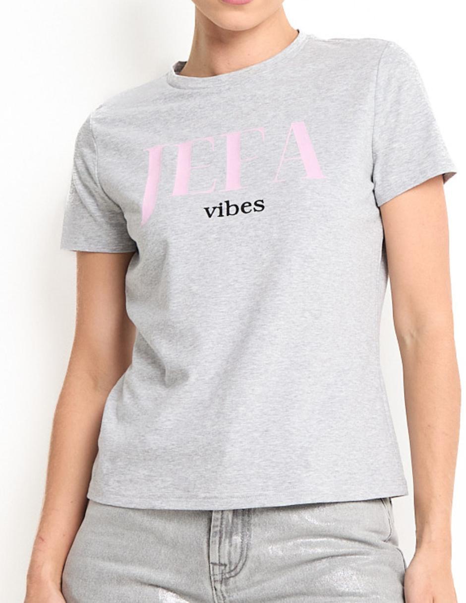 Playera manga corta cuello redondo mujer 2