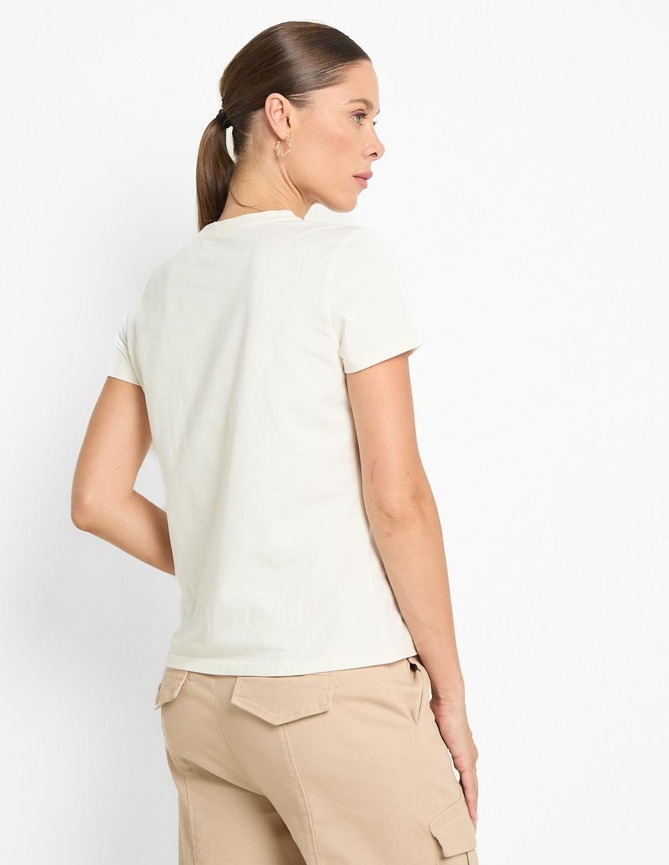 Playera manga corta cuello redondo mujer 5
