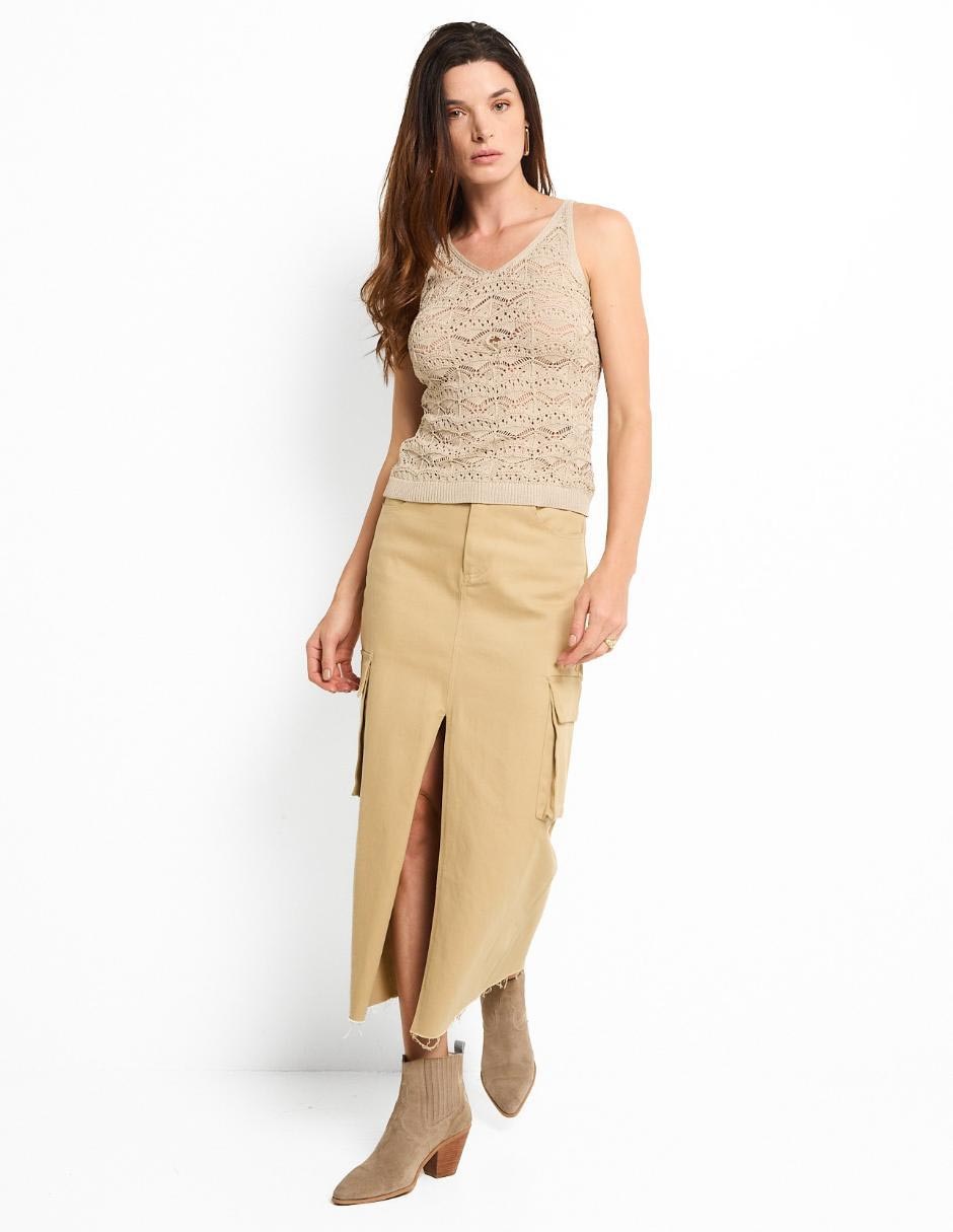 Top escote v