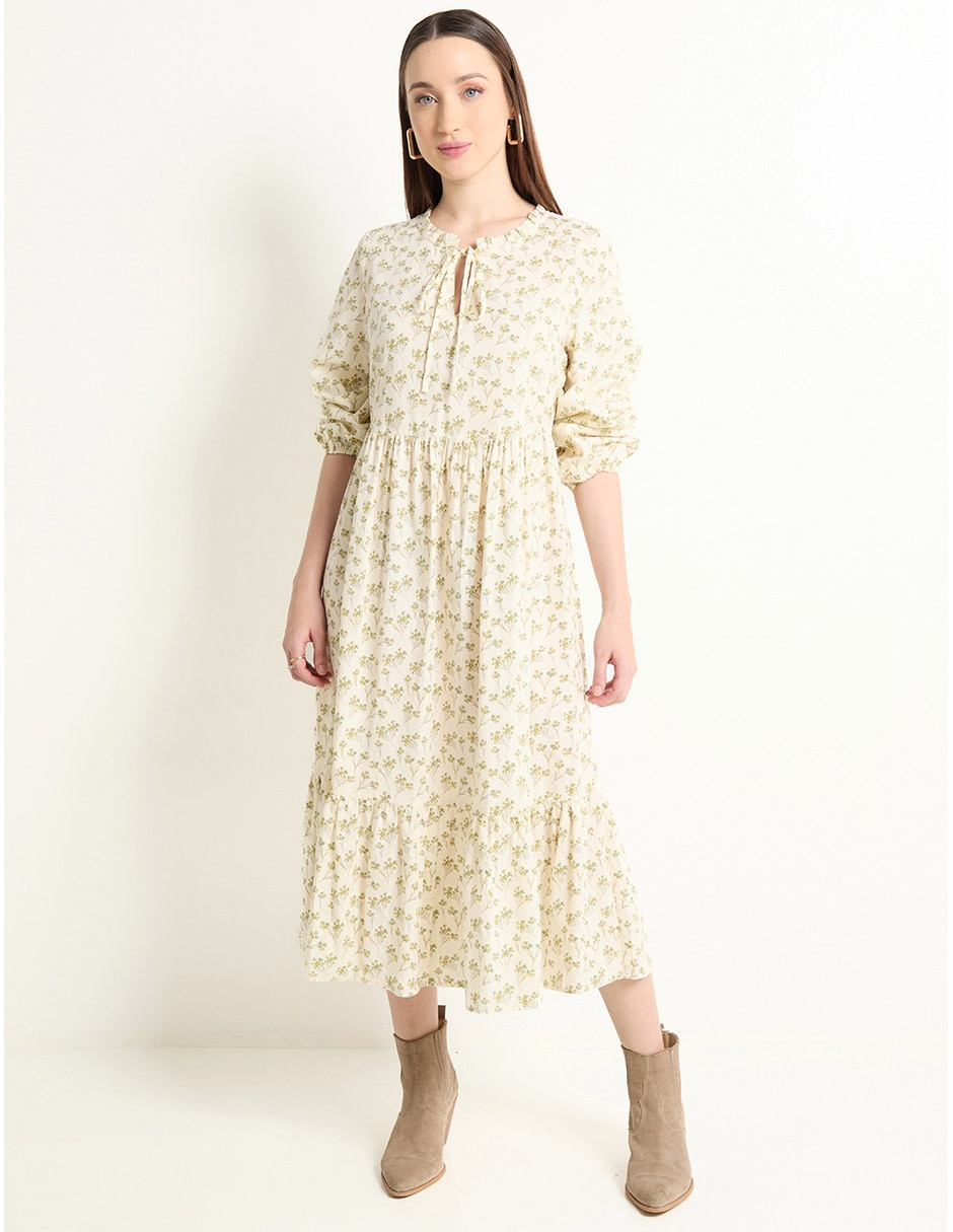 Vestido midi casual para mujer