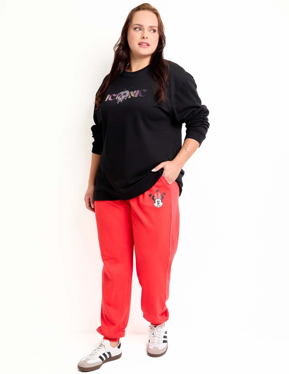Pants straight con jareta para mujer