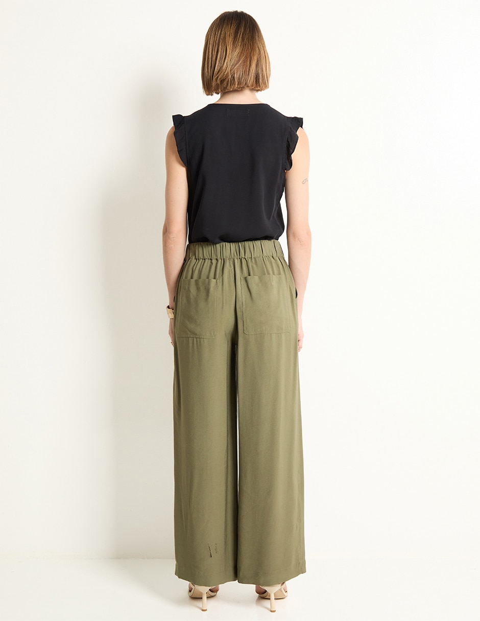 Pantalón relaxed amplio para mujer 4