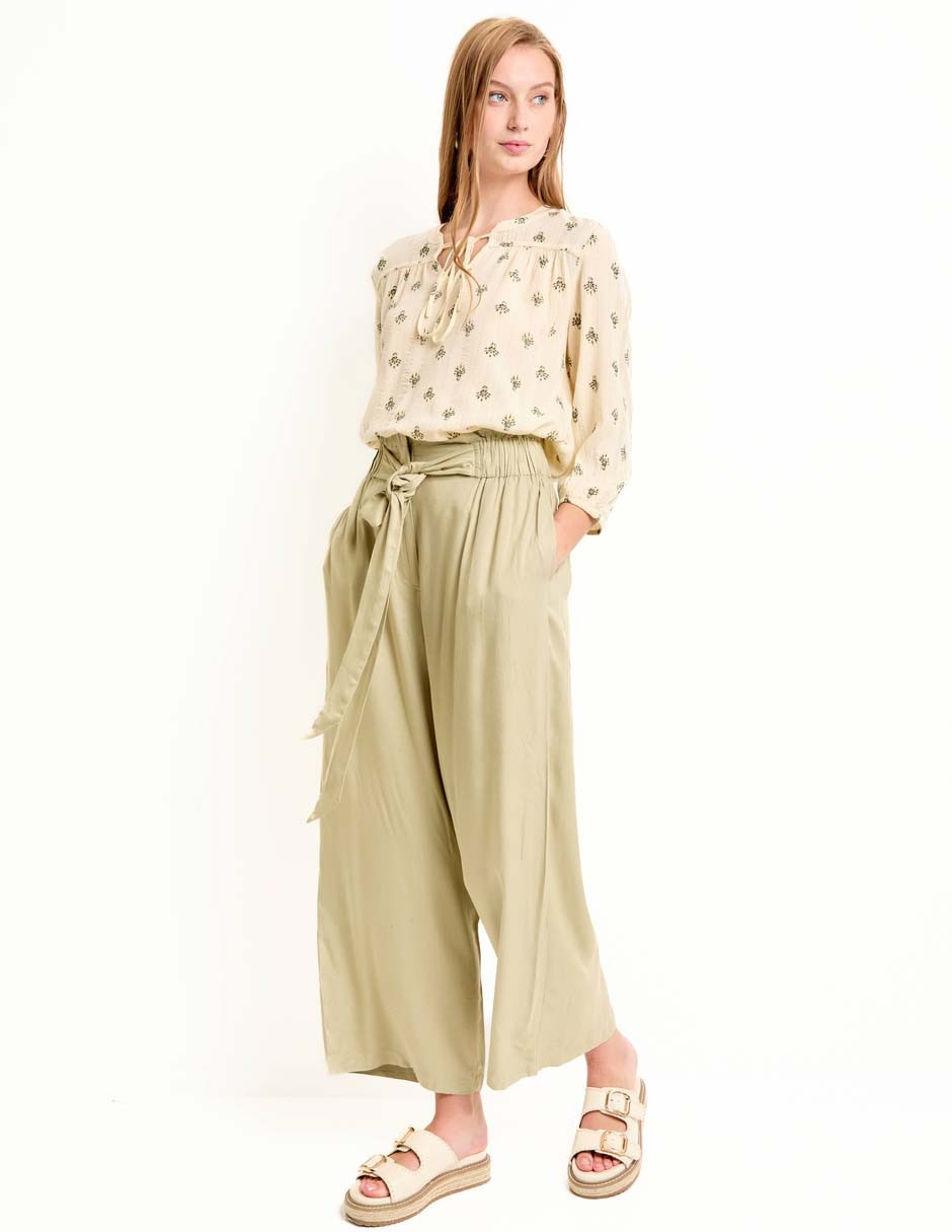 Pantalón relaxed amplio para mujer