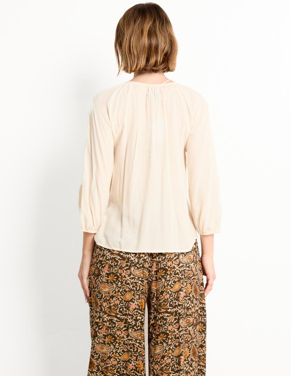 Blusa manga 3/4 para mujer