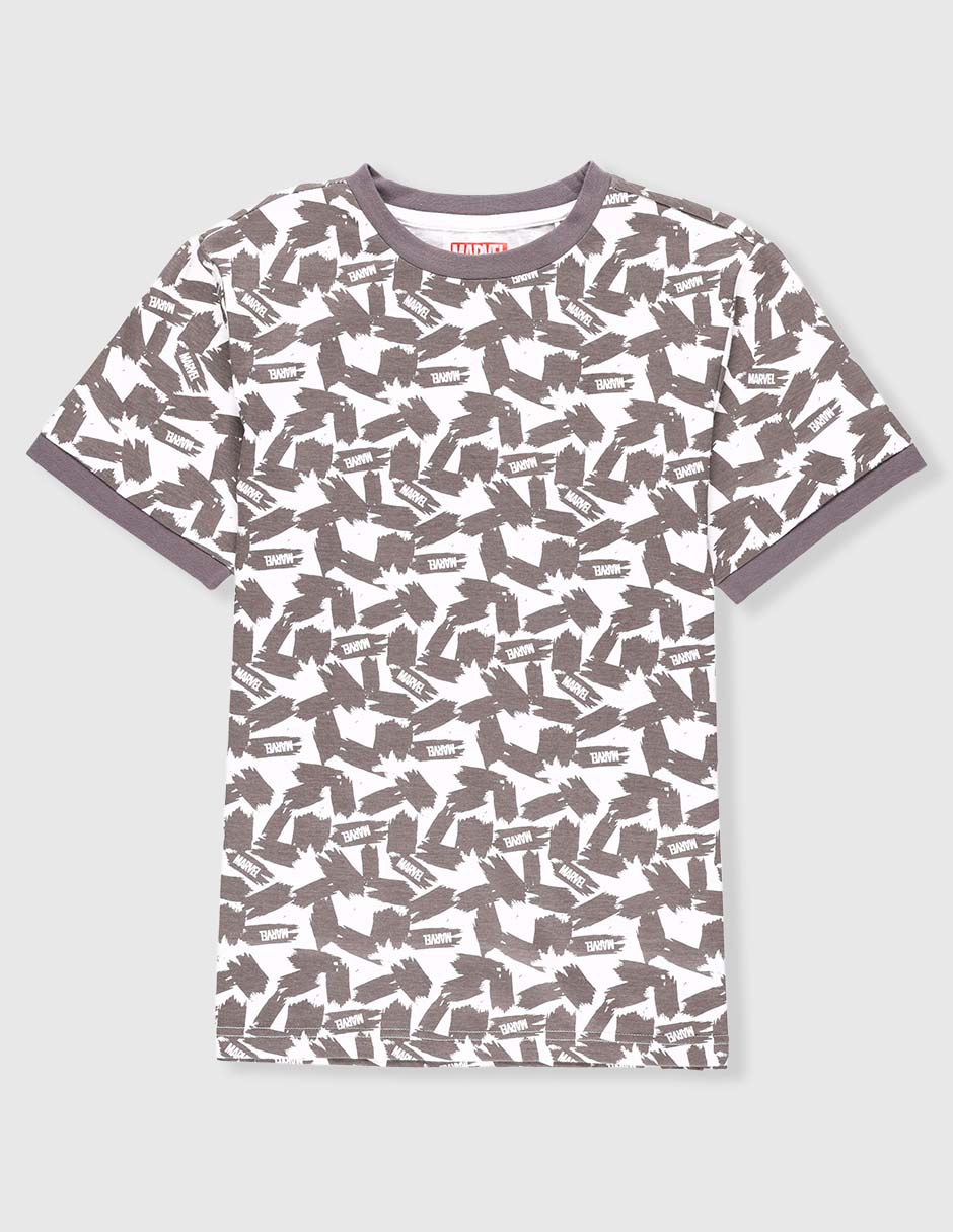 Playera Marvel Dtr manga corta para niño