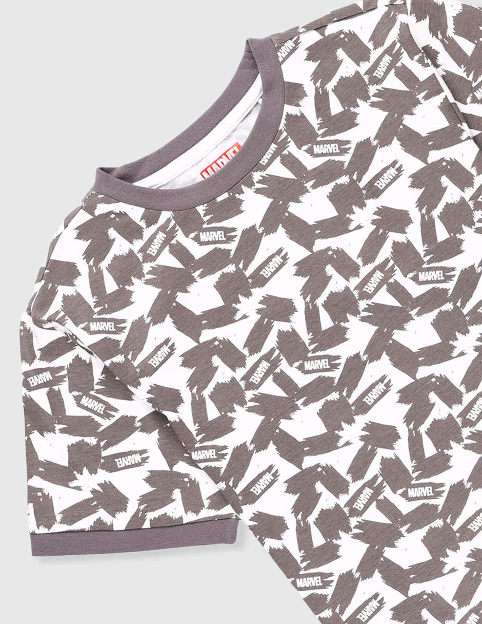 Playera Marvel Dtr manga corta para niño