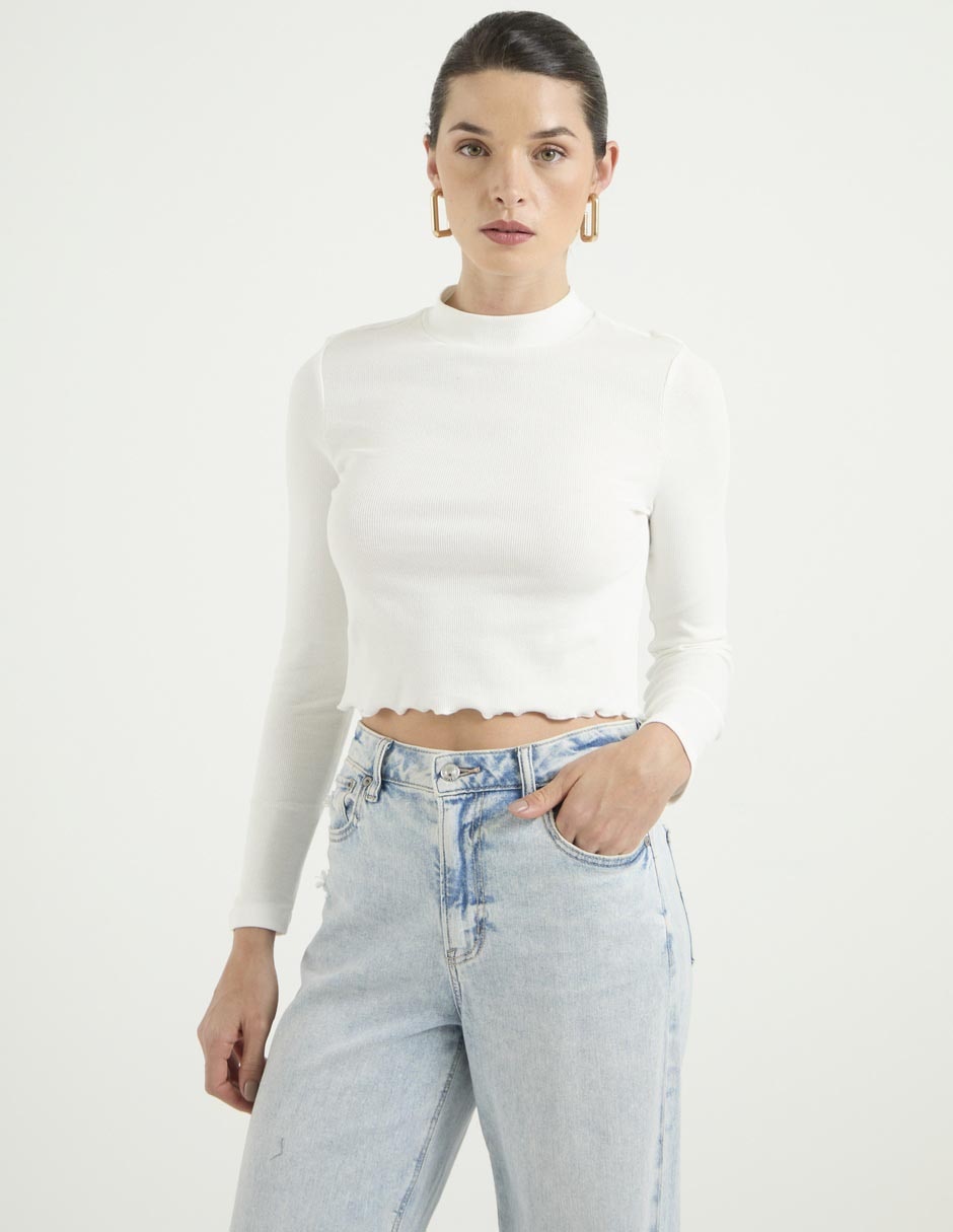 Top cuello redondo Top cuello redondo