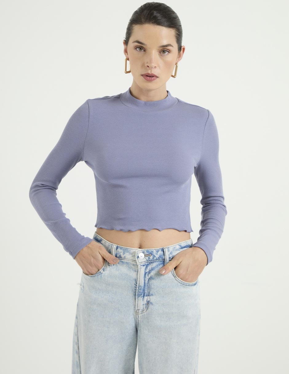Top cuello redondo Top cuello redondo